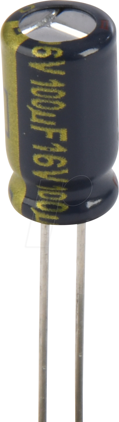 FC-A 100U 16 - Elko radial, 100µF, 16V, 105°C, low ESR, AEC-Q200