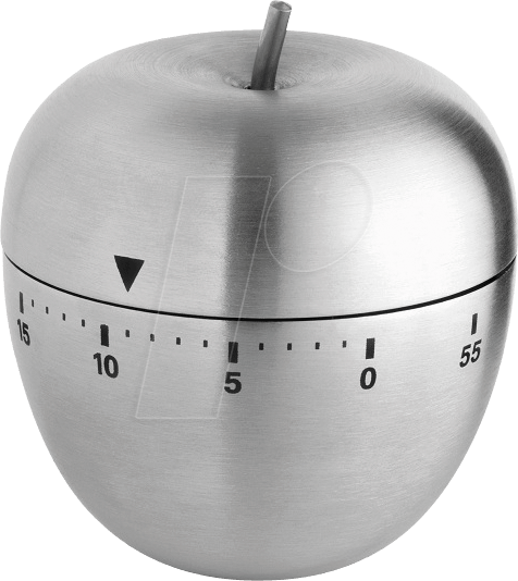 TFA 38103054 - Küchentimer ''Apfel'', Edelstahluhr