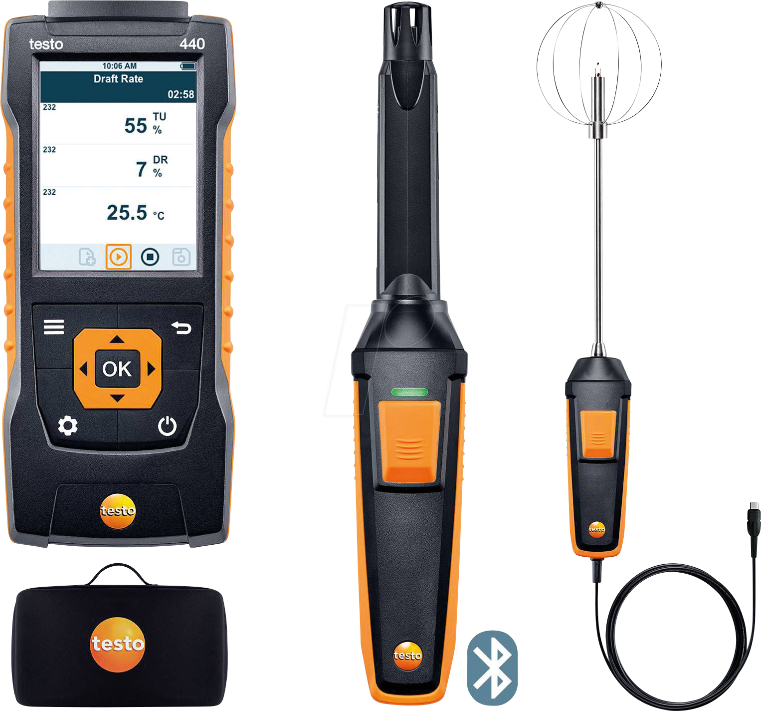 TESTO 0563 4408 - Behaglichkeits-Kombi Set testo 440, Bluetooth®
