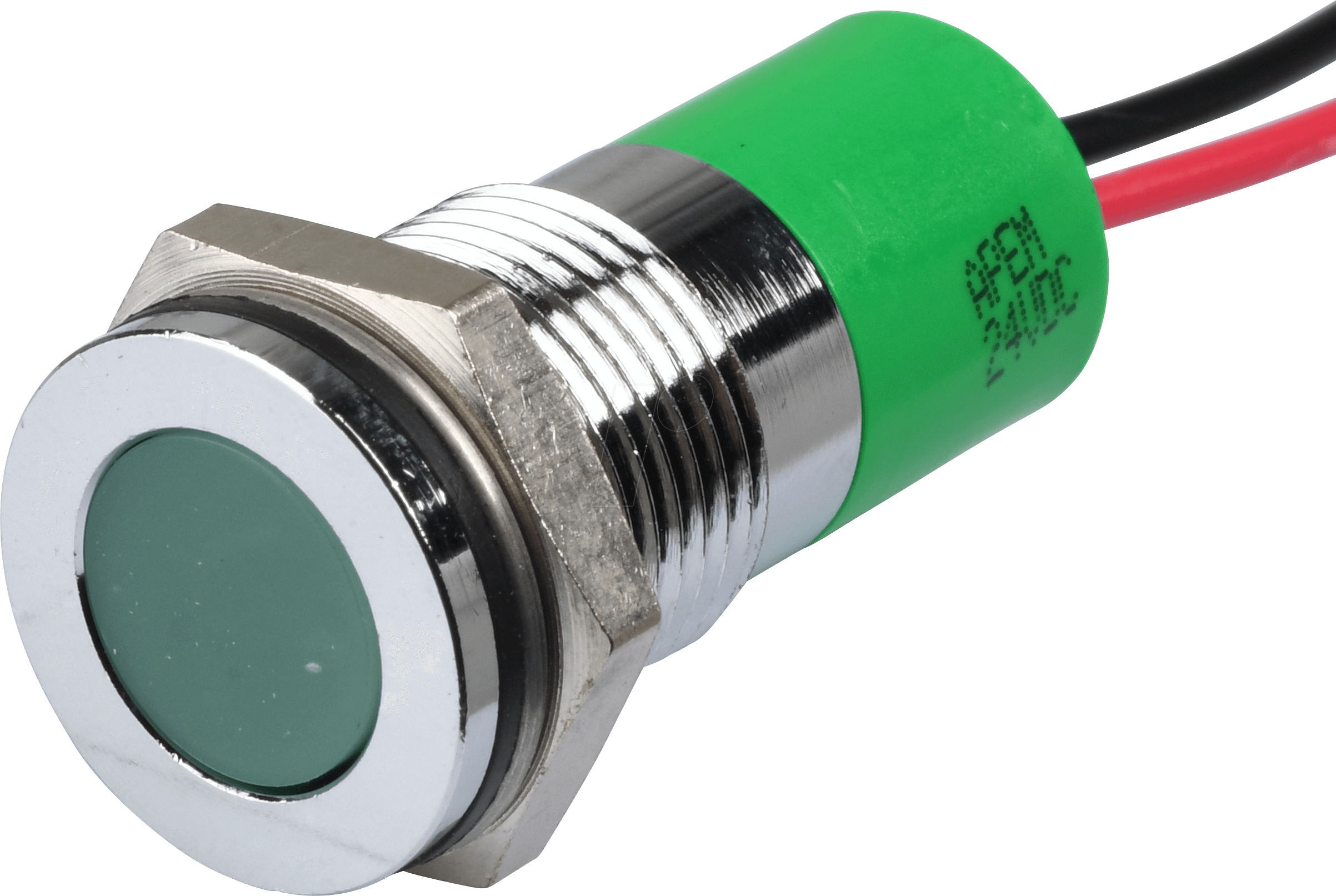 APM Q14F3C G24E - LED-Signalleuchte, grün, 24 V, Ø 14 mm, bündig, bedrahtet