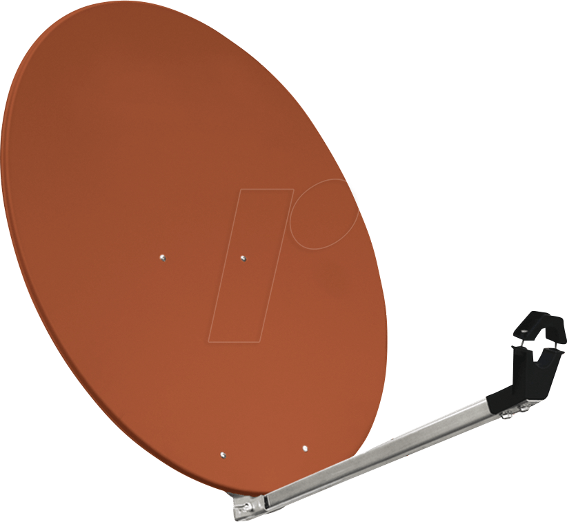 MEGASAT 0500296 - Sat Spiegel, Aluminium, 80 cm, ziegelrot