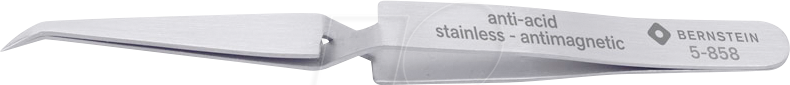 BERN 5 858 - Kreuzpinzette, Festhaltepinzette, gewinkelt, 125 mm