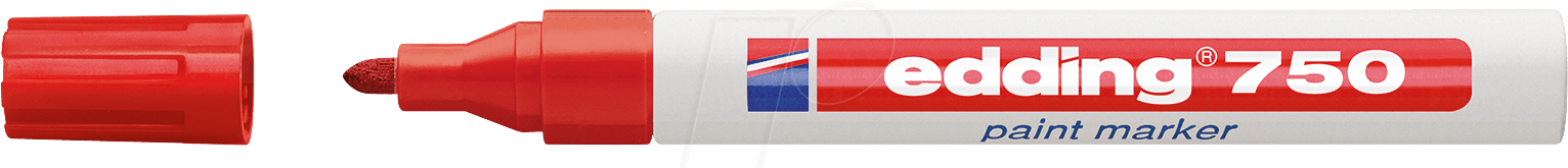 EDDING 750RT - Lack Marker, 2,0 - 4,0 mm, rot