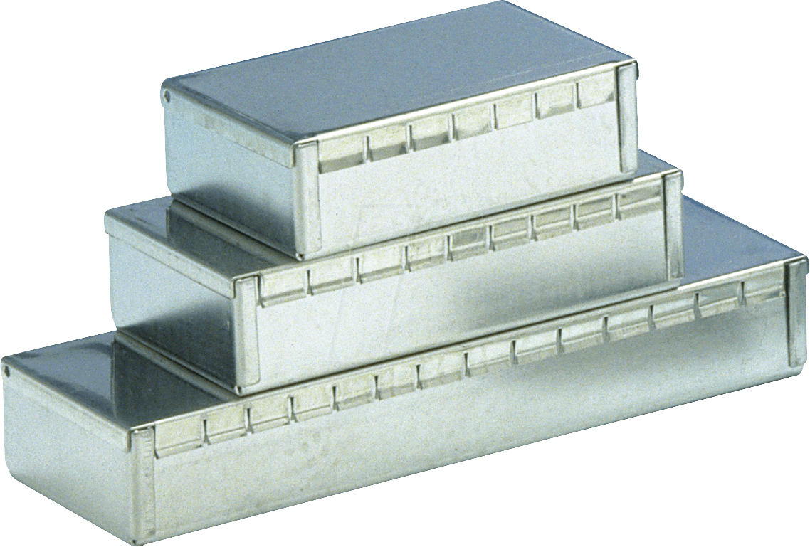 TEKO 373 - Stahlblechgehäuse, 106 x 50 x 26 mm, silber