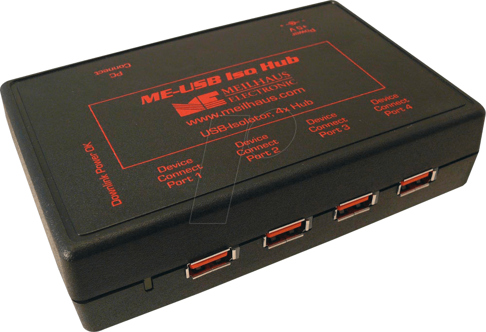 ME-USB-ISO-HUB - ME-USB Iso Hub USB-Isolator und 4-fach Hub
