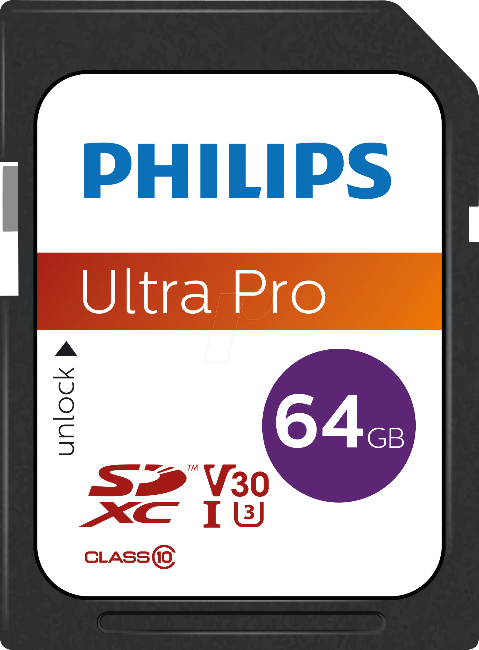 PHI FM64SD65B - SDXC Card, 64GB Class 10 UHS-I U3