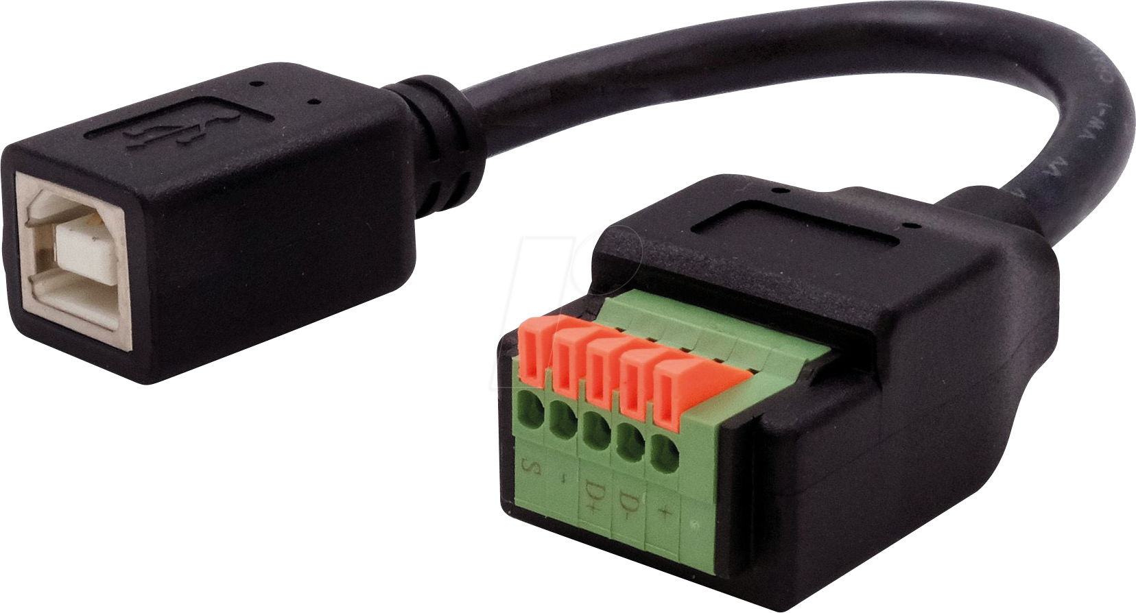 EXSYS EX-49130 - USB 2.0 Konverter, USB-B Buchse auf 5-pin Terminal Block