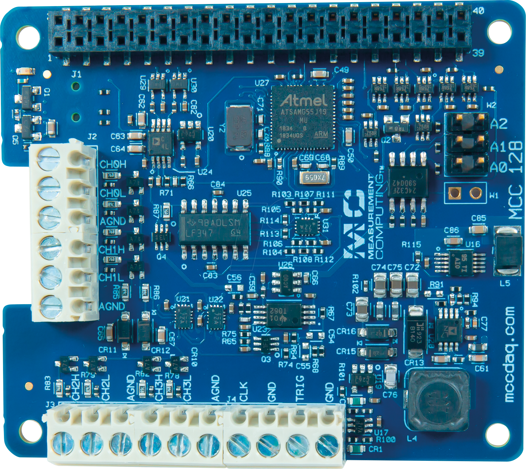 DIG 6069-410-001 - Raspberry Pi Shield - 16-Bit Spannungsmessung, MCC128