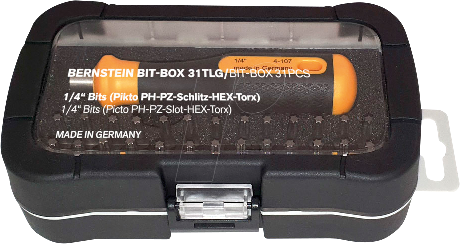 BERN 6 355 - Bit-Satz, 31-teilig gemischt, 1/4''