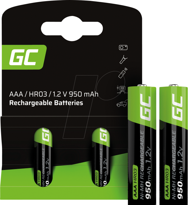 Thumbnail - GC GR07 - NiMh Akku, AAA (Micro), 950 mAh, 2er-Pack