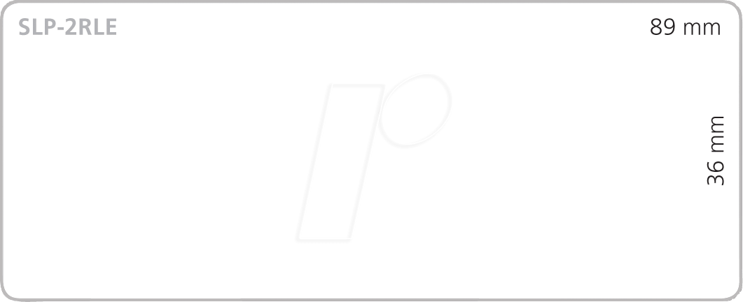 SEIKO SLP-2RLE - Versandetikett, 36 mm x 89 mm, weiß