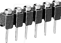 FIS MK01.50Z - Buchsenleiste 2,54mm, 1x50, für 0,5 mm, verzinnt