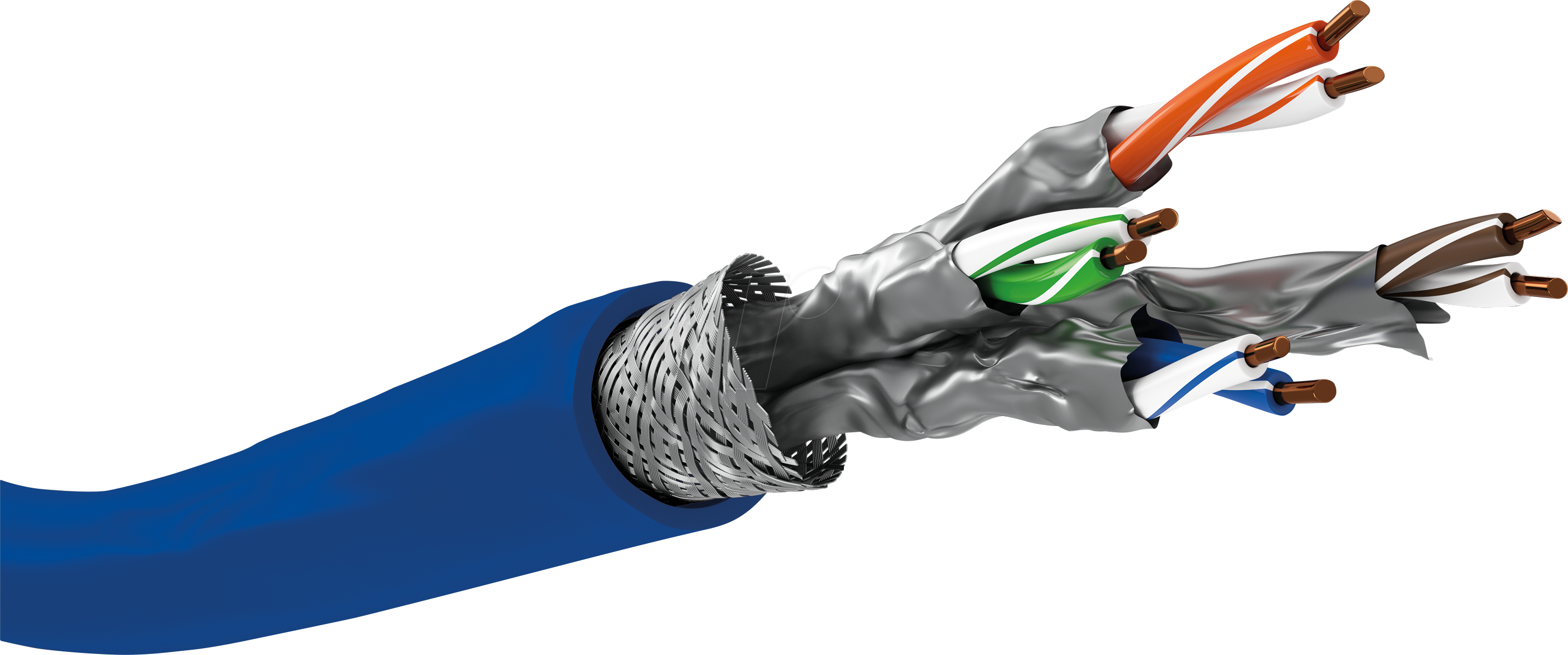 GOOBAY 75715 - Cat.7a Verlegekabel, S/FTP PiMF 1200 MHz, 50 m