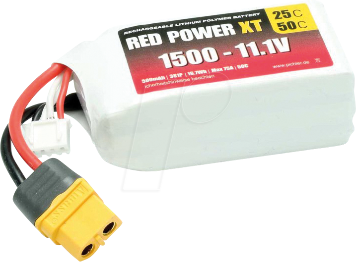 RD XT 1500 S3 - Akku-Pack, Li-Polymer, 11,1 V, 1500 mAh