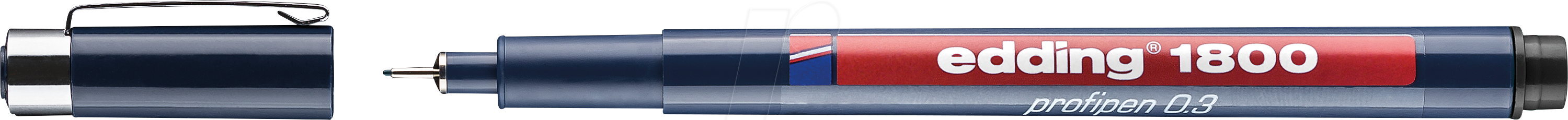 EDDING 1800-03SW - Präzisionsfeinschreiber, 0,35 mm, schwarz