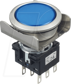 ID LB6MLA1T64S - Beleuchteter Einbautaster LB, 22 mm, 2 CO