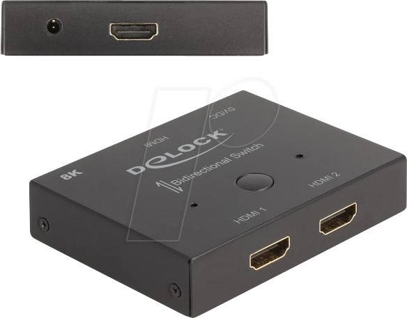 DELOCK 18776 - HDMI-Switch, 2-Port, 8K 60 Hz, bidirektional