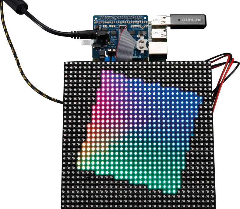 RPI RGB MATRIX - Raspberry Pi - RGB Matrix HAT+ RTC KIT