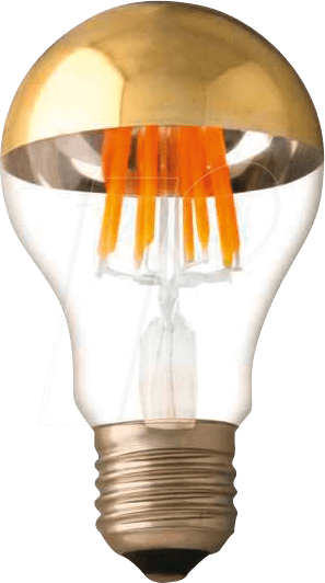 Thumbnail - OPT 1896 - LED-Lampe E27, 7 W, halb gold, 2700 K, Filament