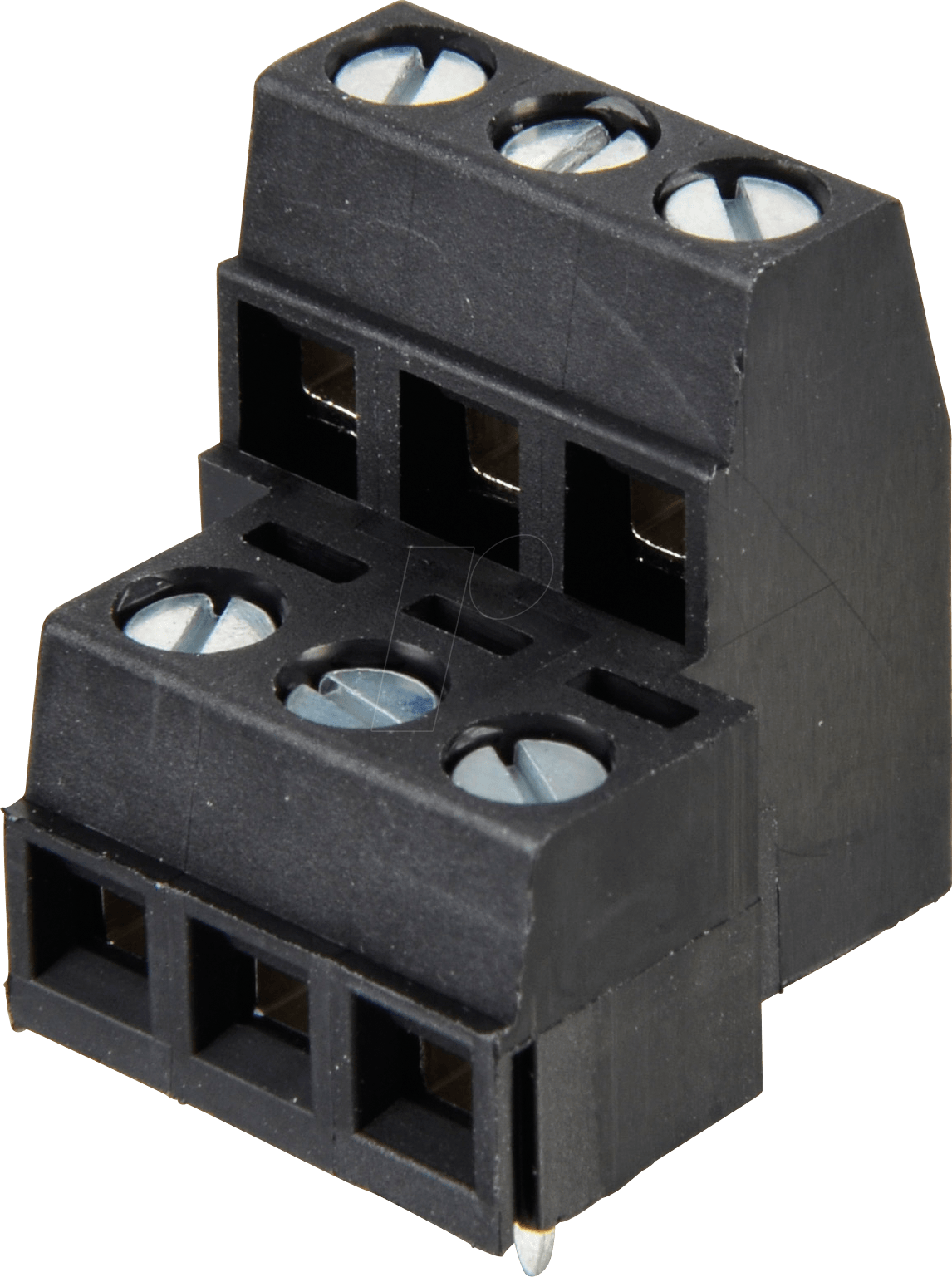 AKL 092-06 - Doppelstockklemme, 6-pol, Ø 1,5 mm, RM 5