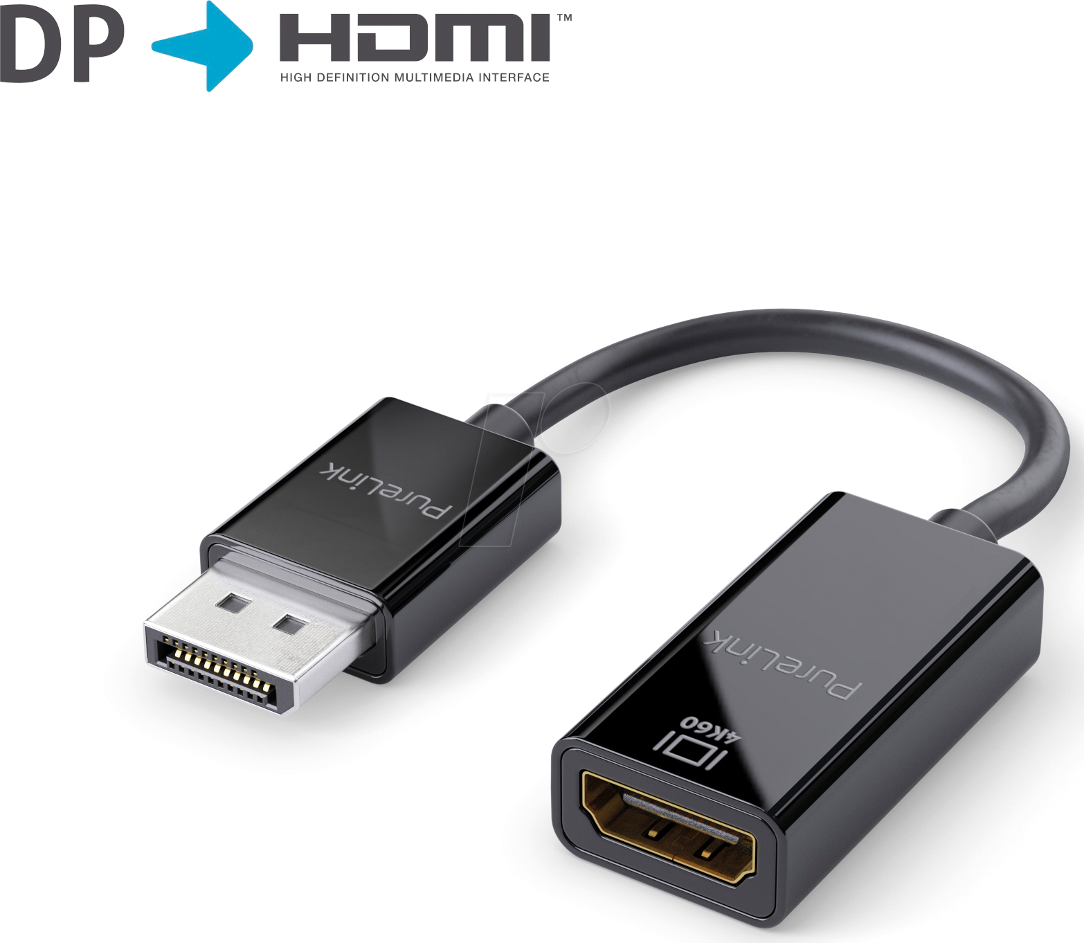 PURE IS101 - DisplayPort Adapter, DP Stecker auf HDMI Buchse