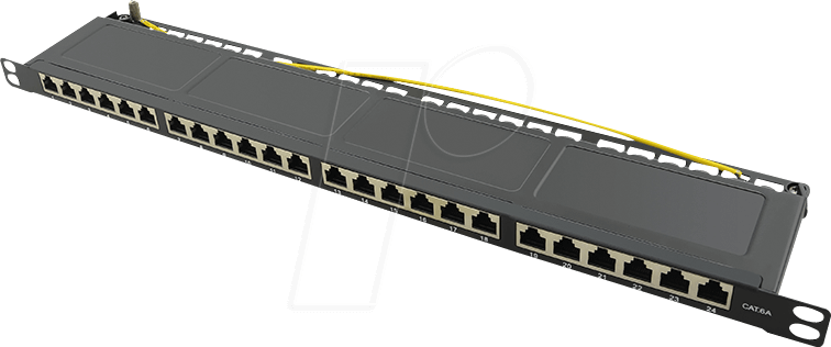 LOGILINK NP0063 - Patchpanel, 19”, 24-Port, Cat.6, 0,5 HE
