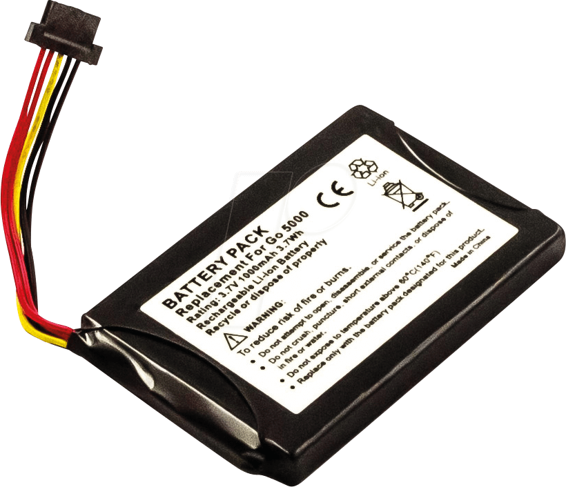 AKKU 30794 - Navigationsgeräteakku, TomTom Go 5000, Li-Ion, 1000 mAh