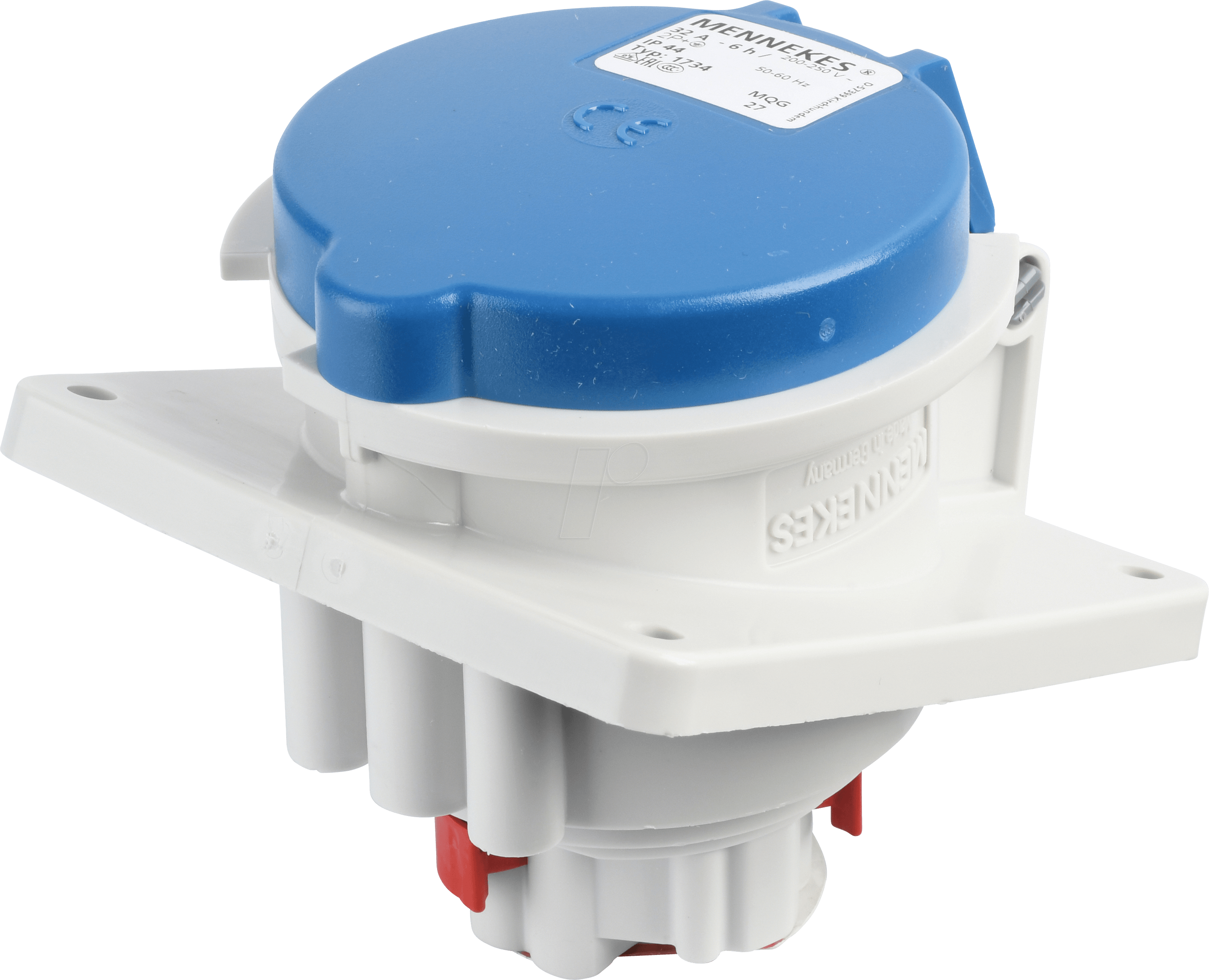 CEE-DOSE 1-32 20 - CEE-Steckdose, 230V, 32A, blau