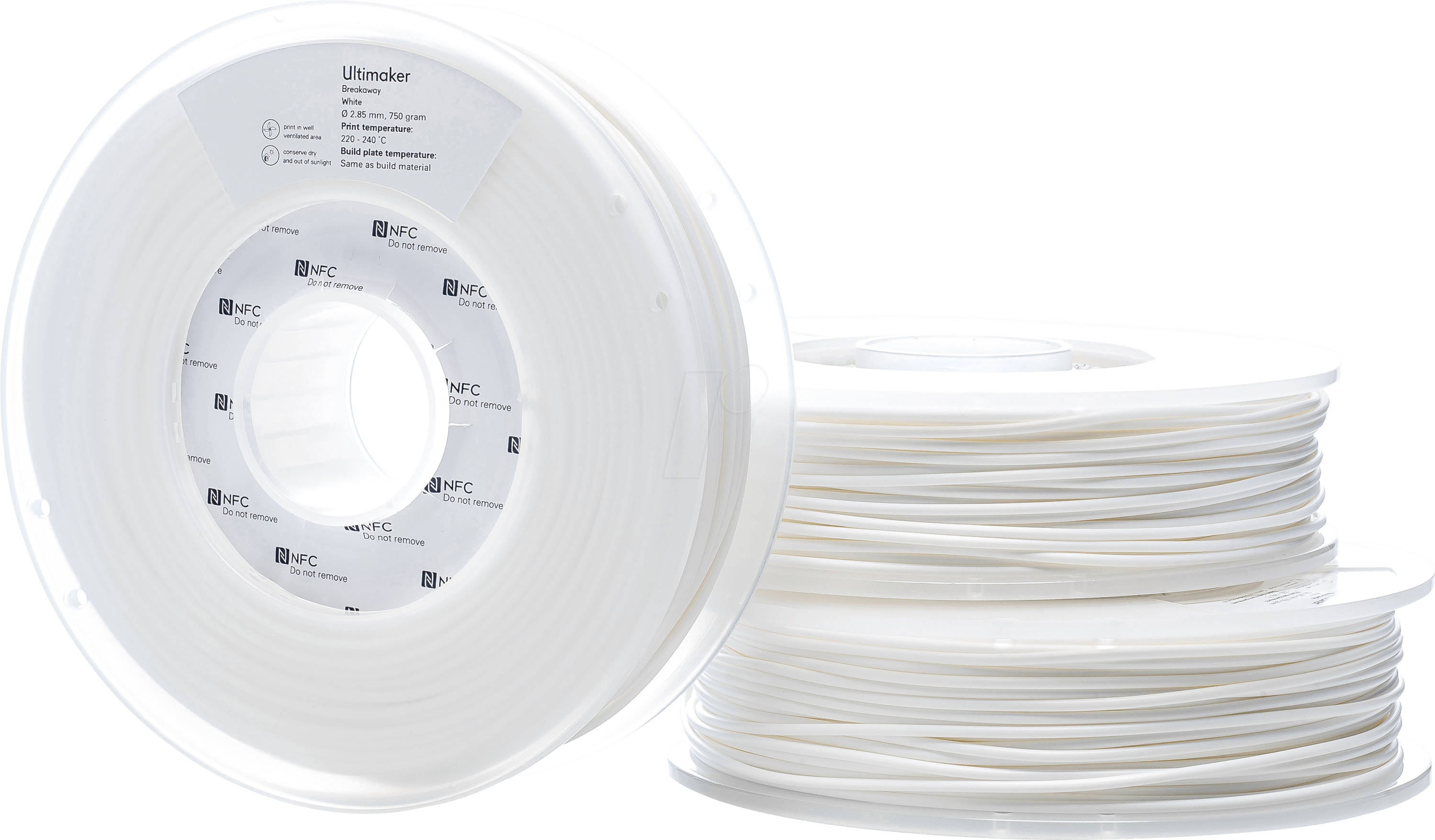 ULTIMAKER 78522 - Filament, Breakaway, weiß, 750 g