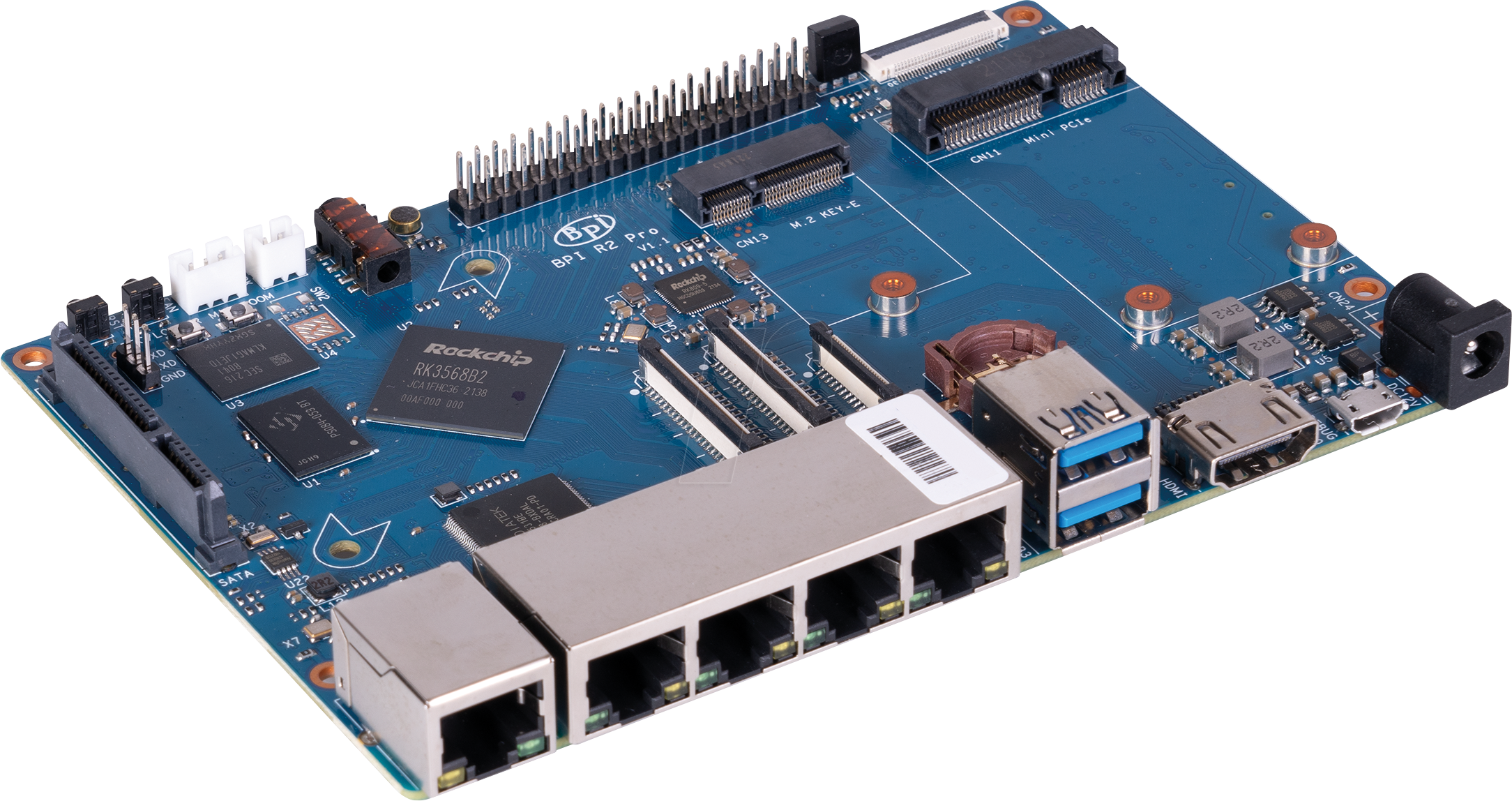 BANANA PI R2 PRO - Banana Pi Router 2 Pro, 4x 2GHz, 2GB, 5x 1 Gbit