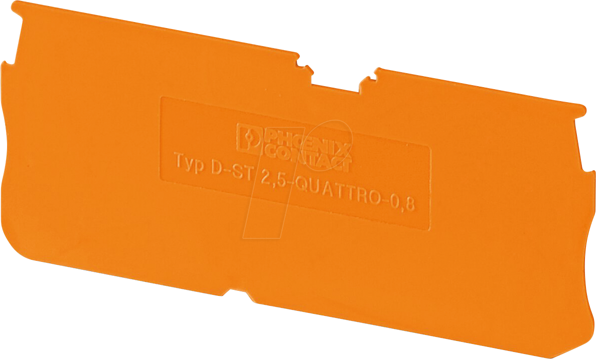 D-ST 2,5 QUAT OG - Abschlussdeckel PT 2,5 QUAT - orange