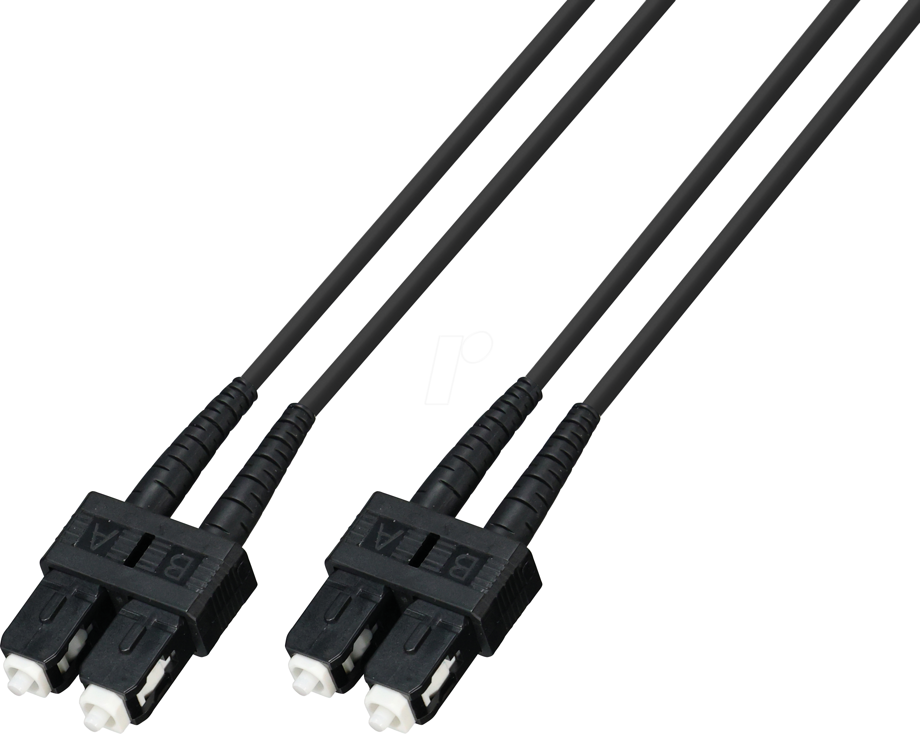 TTL 610522D100M4 - LWL Kabel, SC Duplex, OM4, stahlarmiert, schwarz, 10 m