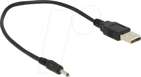 DELOCK 83793 - Stromkabel USB-A > DC 3,0 x 1,1 mm Stecker 27 cm
