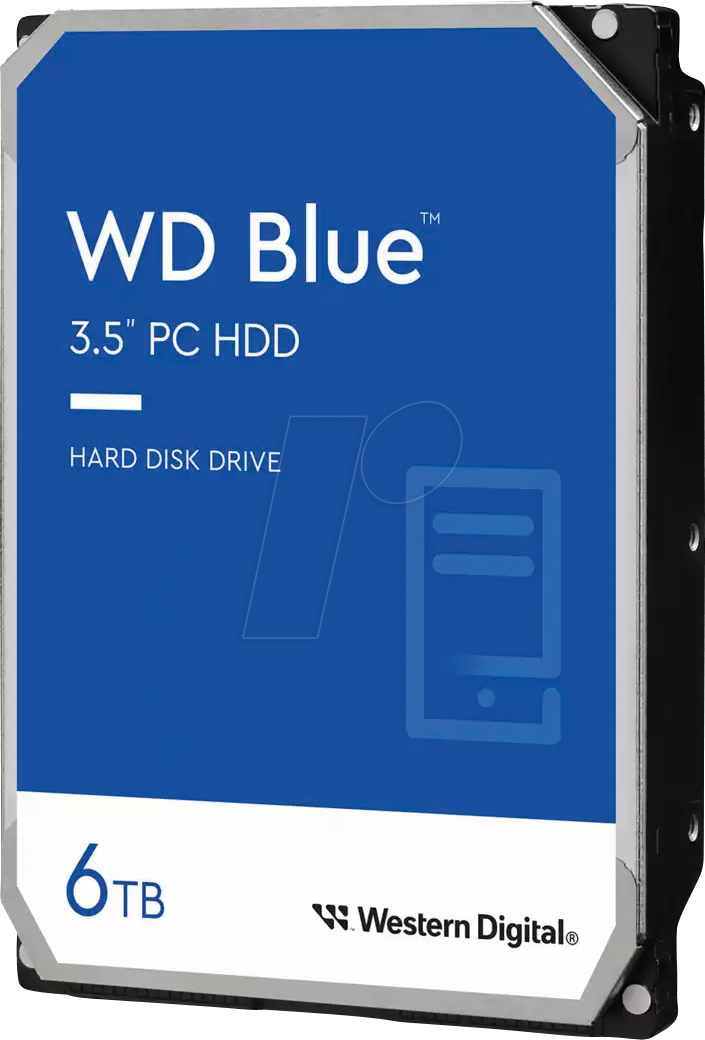 WD60EZAX - 6TB Festplatte WD Blue - Desktop