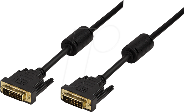 Thumbnail - LOGILINK CD0002 - DVI Monitor Kabel DVI 24+1 Stecker, Ferrit, 1080p, 3 m