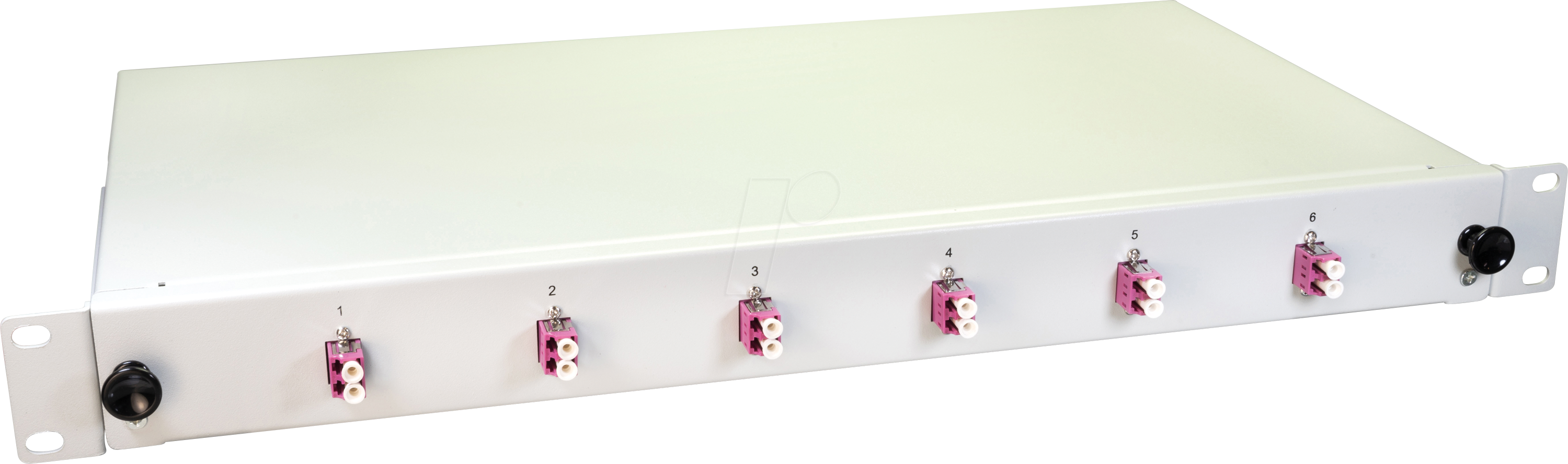 LW 12G50OM4DLC - 19'' LWL Spleißbox, 6x LC Duplex OM4, 1HE