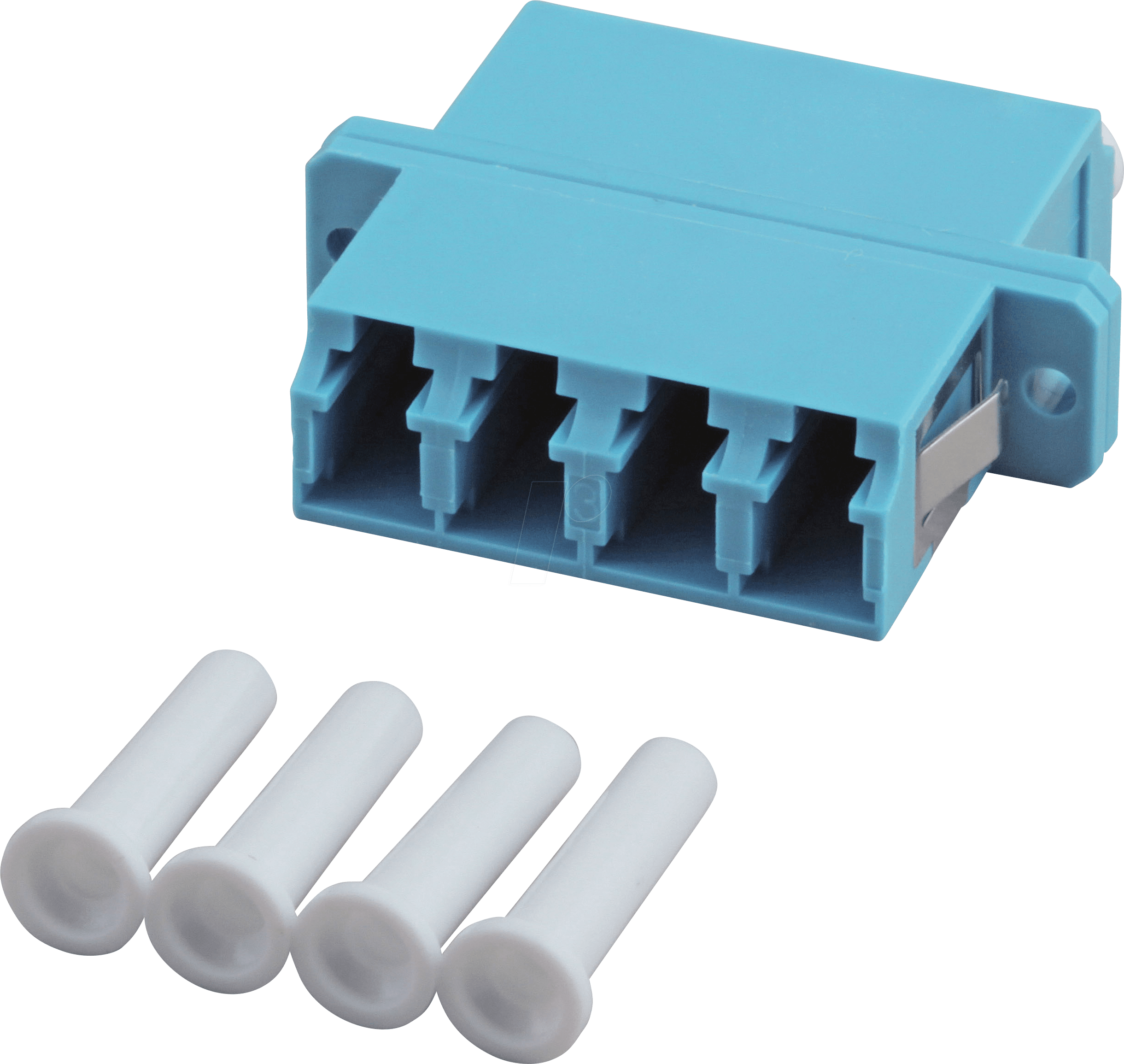 LWL 53355.32 - Kupplung LC Quad, Multimode OM3/OM4, türkis