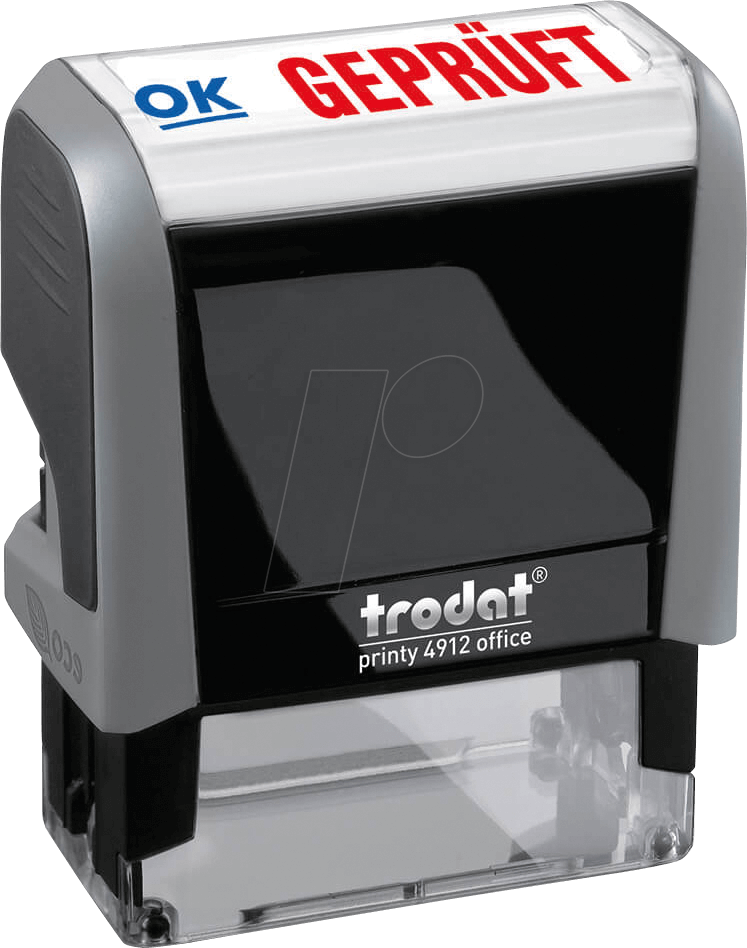 TRODAT 49124 - Stempel, Text (GEPRÜFT)