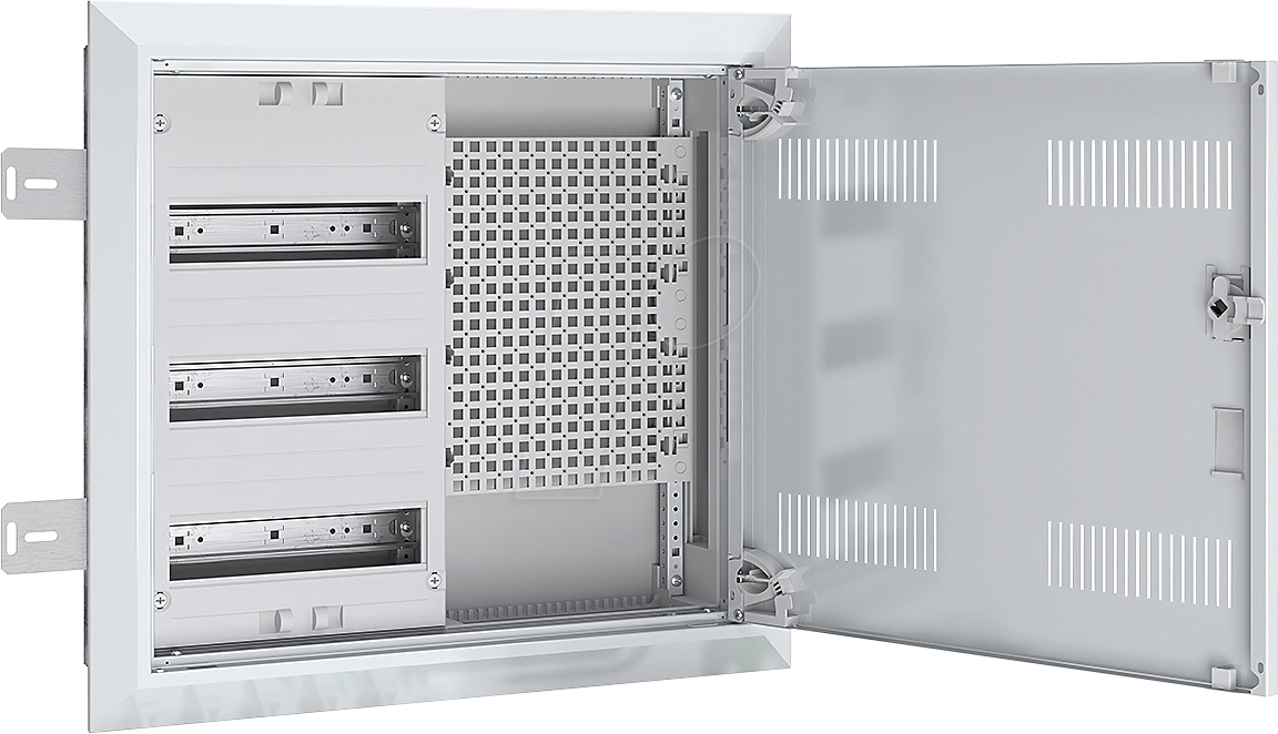 UK23RM8420 - Feldverteiler UP/HW, T: 110 mm, Lüftungstür, 3 Reihen, Mediafeld