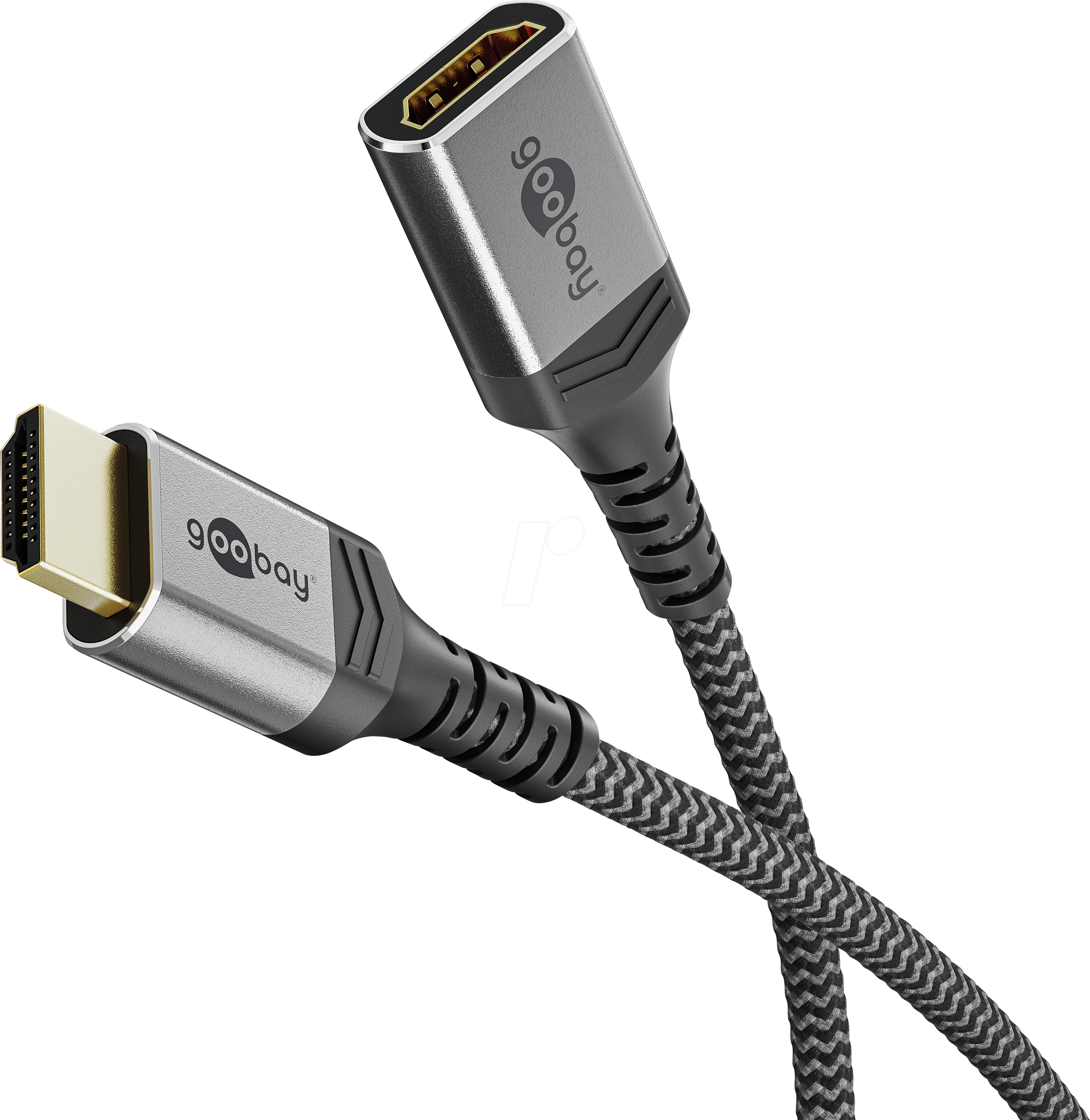 GOOBAY 79103 - HDMI A Stecker > Buchse, 8K 60 Hz, 0,5 m