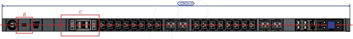 BACH 802.7532 - PDU, 16x C13, 4x C19