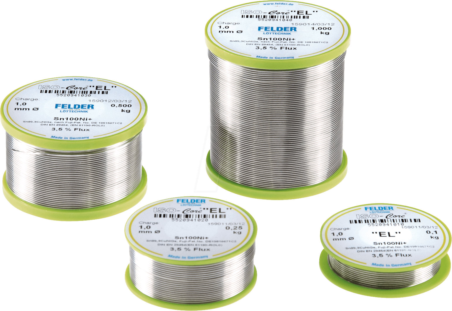 LZ F2 BF 0,5 250 - Lötzinn bleifrei mit Silberanteil,Ø 0,5 mm, 250 g