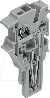 WAGO 2022-181 - 1-Leiter-Federleisten-Endmodul, 4 mm², grau