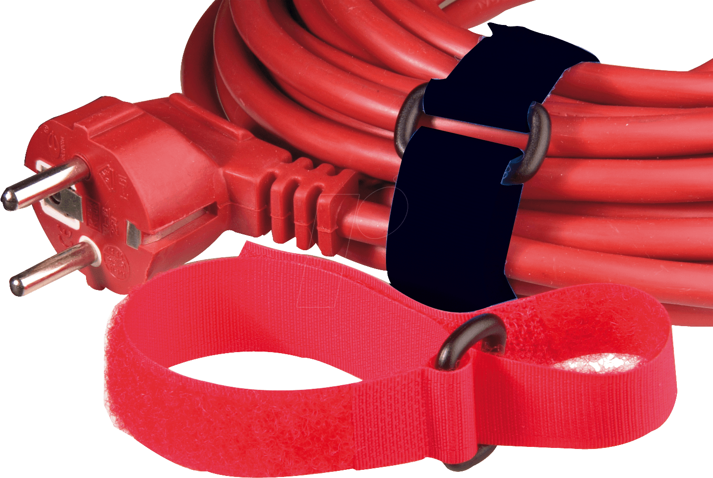 KLETTBAND 300 SW - Klettband mit Schlinge, 300 x 20 mm, schwarz