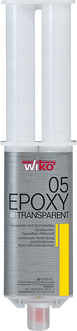 WIKO EPO5 S25 - Epoxykleber, EPO 05, klar, farblos, 5 Minuten, 25 ml