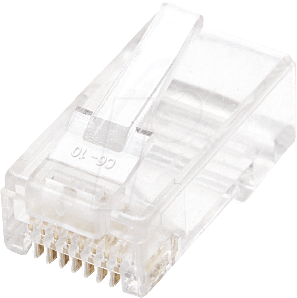 INT 790055 - CAT5e Modularstecker, UTP, 2-Punkt, 100 Stk