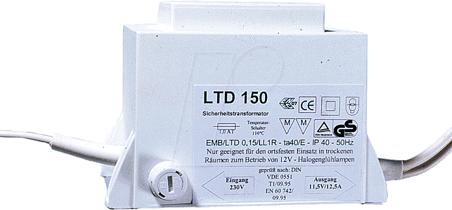 HAL-TRAFO 250VA - Halogen-Trafo, 250 W