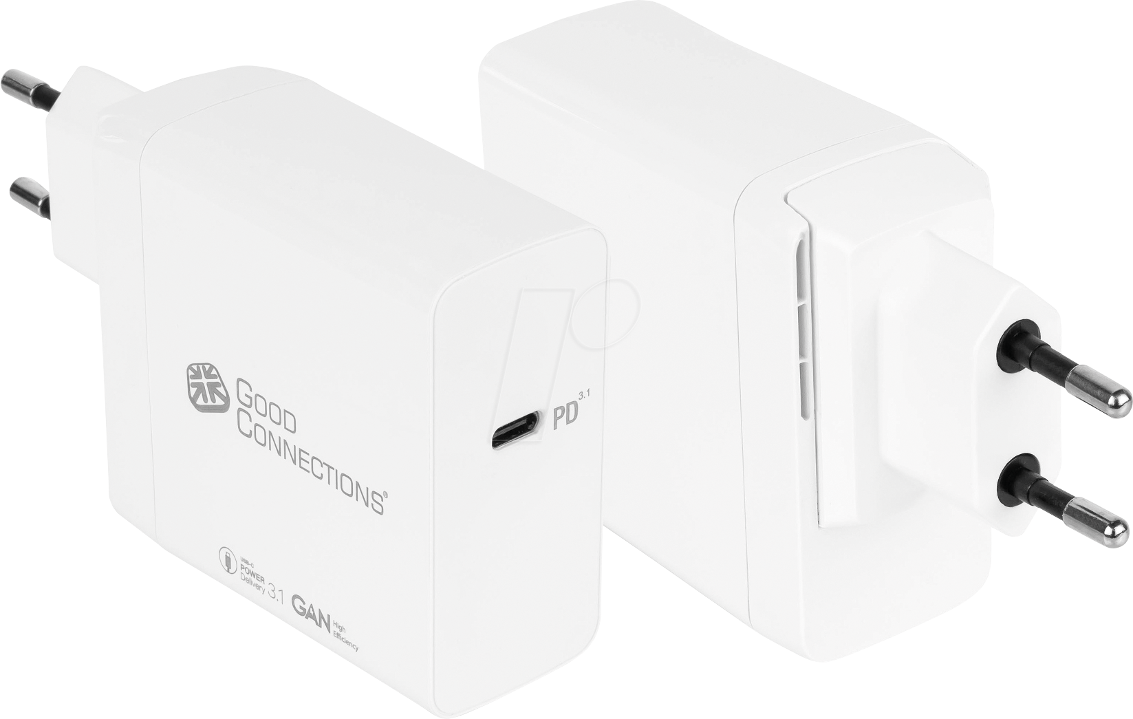 Thumbnail - GC PCA-W005W - USB-Ladegerät, 140W, GaN-Technologie, 1x USB-C (PD), weiß