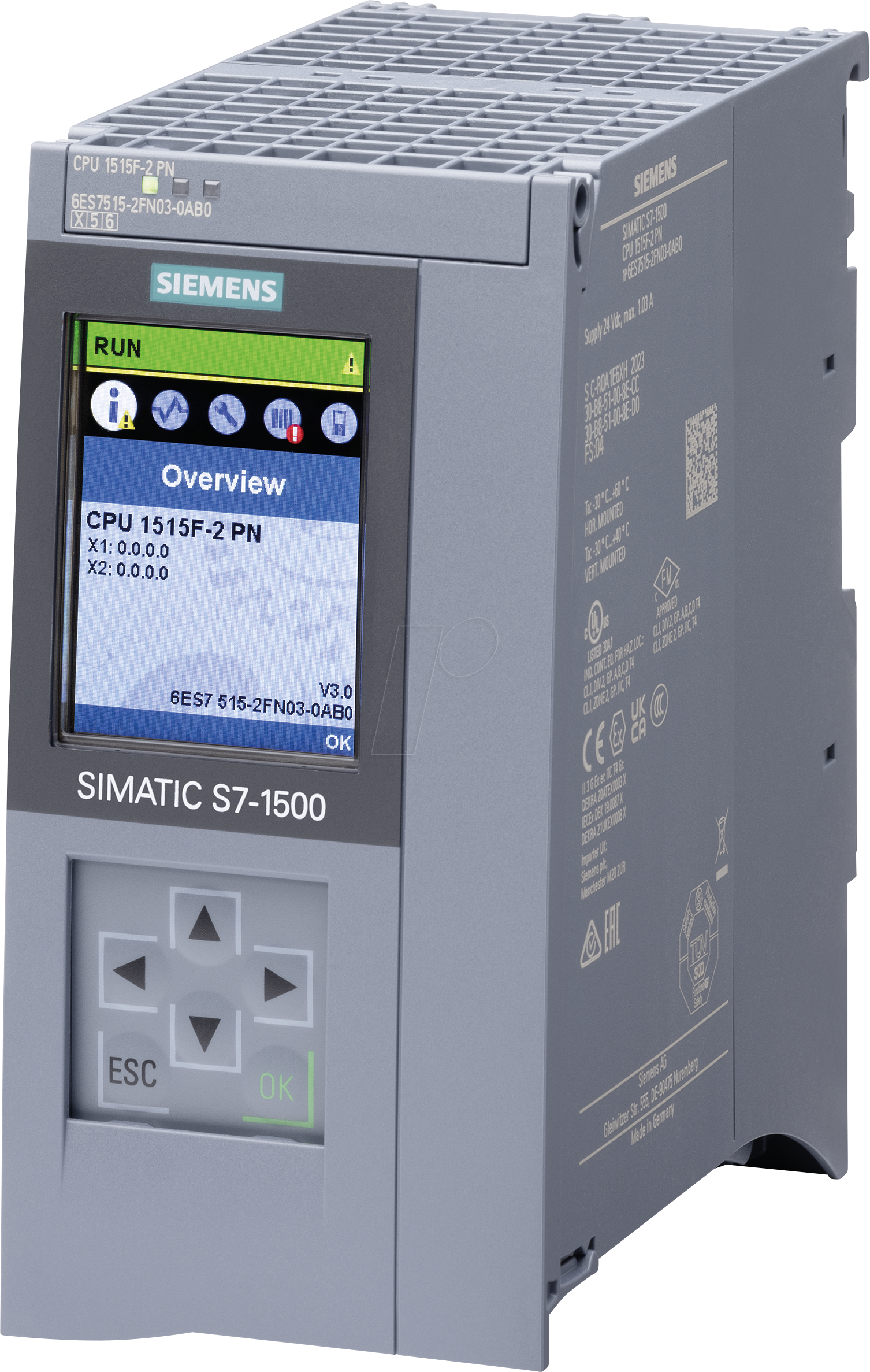 SIMATIC S71500F2 - SIMATIC S7-1500F, CPU 1515F-2 PN