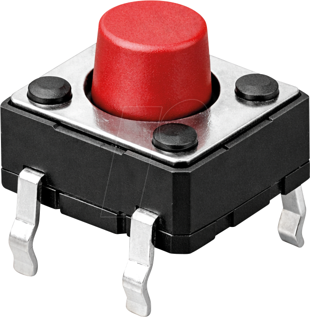DIP DTS-62R - Kurzhubtaster, Printmontage, 1 Schließer, 6 x 6 x 5 mm